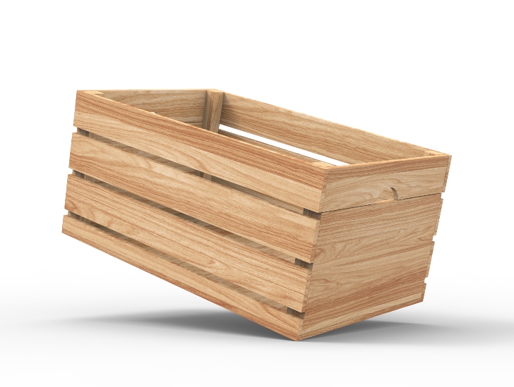 A wood case.
