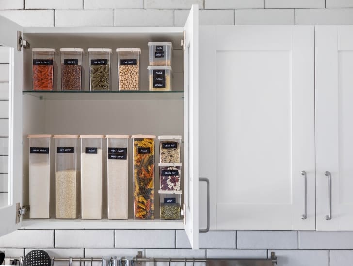 A organized storage container.